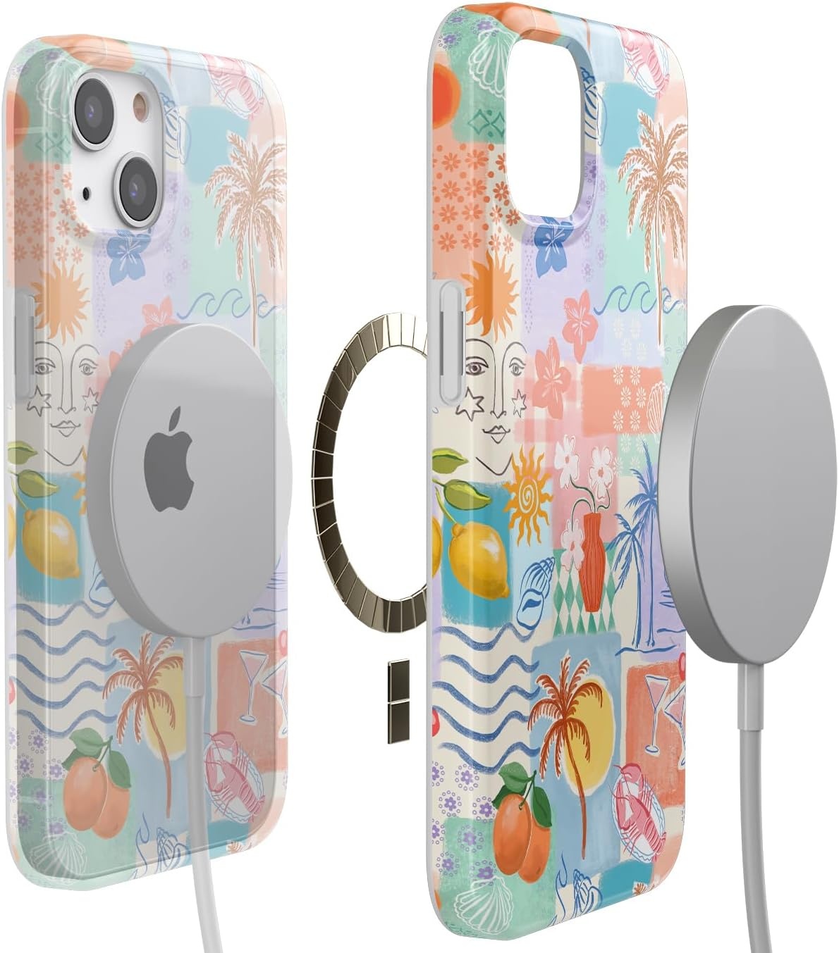 image:imageCasely iPhone 14 Case  Dream Garden  Cottagecore  Compatible with MagSafe  Classic Ultra Slim DesignTropical Heat  Beachy Collage