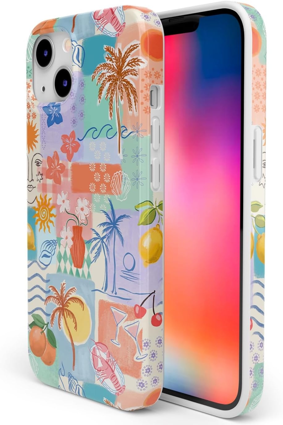image:imageCasely iPhone 14 Case  Dream Garden  Cottagecore  Compatible with MagSafe  Classic Ultra Slim DesignTropical Heat  Beachy Collage