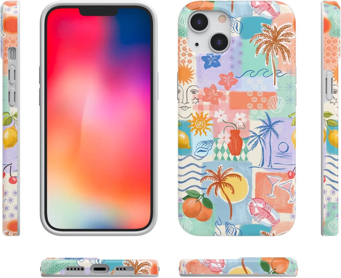 image:imageCasely iPhone 14 Case  Dream Garden  Cottagecore  Compatible with MagSafe  Classic Ultra Slim DesignTropical Heat  Beachy Collage