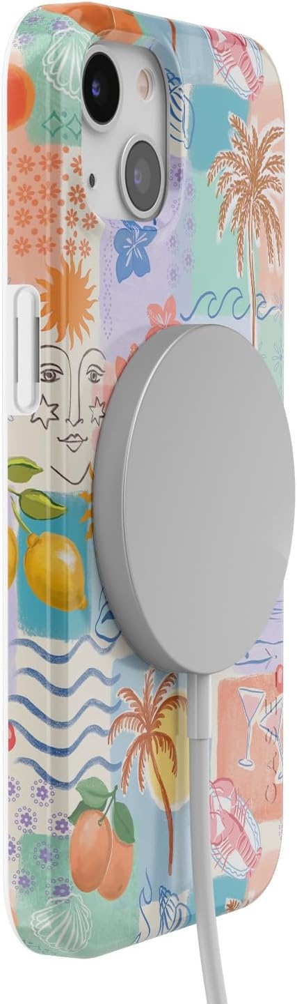 image:imageCasely iPhone 14 Case  Dream Garden  Cottagecore  Compatible with MagSafe  Classic Ultra Slim DesignTropical Heat  Beachy Collage