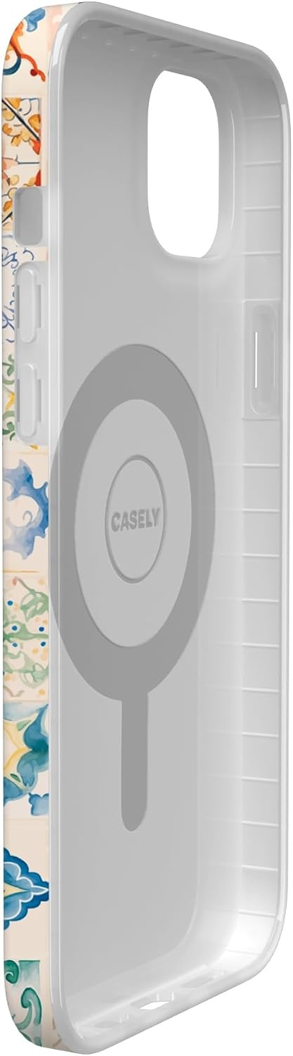 image:imageCasely iPhone 14 Case  Dream Garden  Cottagecore  Compatible with MagSafe  Classic Ultra Slim DesignTuscan Tiles  Dolce Vita