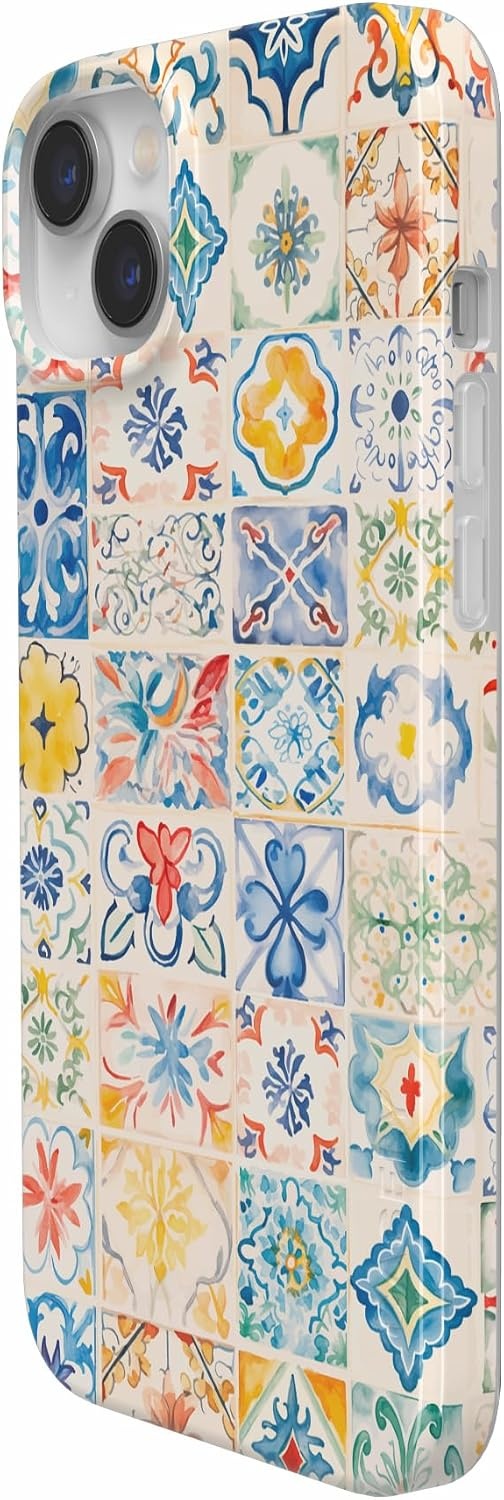 image:imageCasely iPhone 14 Case  Dream Garden  Cottagecore  Compatible with MagSafe  Classic Ultra Slim DesignTuscan Tiles  Dolce Vita