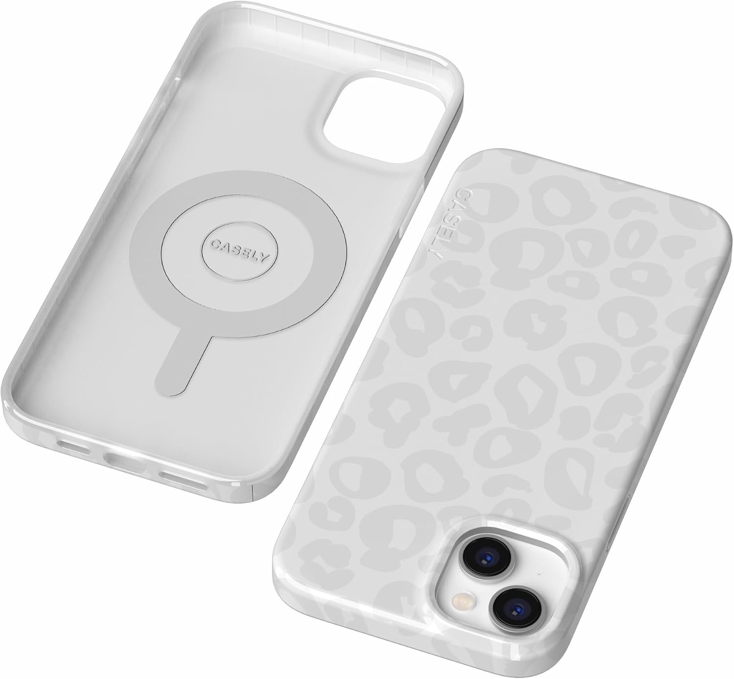 image:imageCasely iPhone 14 Case  Dream Garden  Cottagecore  Compatible with MagSafe  Classic Ultra Slim DesignWhite Snow Leopard  Into the Wild