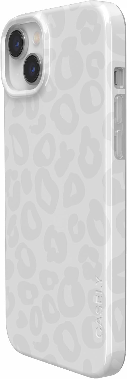 image:imageCasely iPhone 14 Case  Dream Garden  Cottagecore  Compatible with MagSafe  Classic Ultra Slim DesignWhite Snow Leopard  Into the Wild