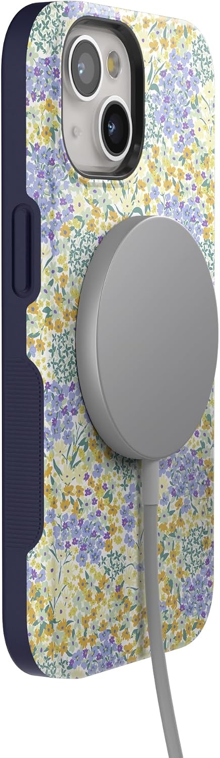 image:imageCasely iPhone 15 Plus Case  Into the Wild  White Snow Leopard  Bold Protective Design  MagSafe Compatible DesignDream Garden  Cottagecore Case