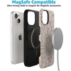 image:imageCasely iPhone 15 Plus Case  Into the Wild  White Snow Leopard  Bold Protective Design  MagSafe Compatible DesignBeige Garden  Neutral Floral