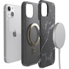 image:imageCasely iPhone 15 Plus Case  Into the Wild  White Snow Leopard  Bold Protective Design  MagSafe Compatible DesignBlack Marble