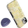 image:imageCasely iPhone 15 Plus Case  Into the Wild  White Snow Leopard  Bold Protective Design  MagSafe Compatible DesignBoho Blooms  Golden Floral