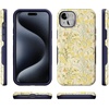 image:imageCasely iPhone 15 Plus Case  Into the Wild  White Snow Leopard  Bold Protective Design  MagSafe Compatible DesignBoho Blooms  Golden Floral