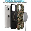image:imageCasely iPhone 15 Plus Case  Into the Wild  White Snow Leopard  Bold Protective Design  MagSafe Compatible DesignBook Nook  Floral Library