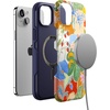 image:imageCasely iPhone 15 Plus Case  Into the Wild  White Snow Leopard  Bold Protective Design  MagSafe Compatible DesignBotanical Blooms  Floral Patchwork