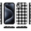 image:imageCasely iPhone 15 Plus Case  Into the Wild  White Snow Leopard  Bold Protective Design  MagSafe Compatible DesignCheck Me Out  Checkerboard