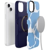 image:imageCasely iPhone 15 Plus Case  Into the Wild  White Snow Leopard  Bold Protective Design  MagSafe Compatible DesignCurrent MOOd  Light Blue Cow Print