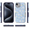image:imageCasely iPhone 15 Plus Case  Into the Wild  White Snow Leopard  Bold Protective Design  MagSafe Compatible DesignDaisy Daydream  Baby Blue Floral
