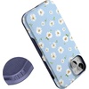 image:imageCasely iPhone 15 Plus Case  Into the Wild  White Snow Leopard  Bold Protective Design  MagSafe Compatible DesignDaisy Daydream  Baby Blue Floral