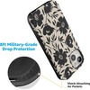 image:imageCasely iPhone 15 Plus Case  Into the Wild  White Snow Leopard  Bold Protective Design  MagSafe Compatible DesignDark Fantasy  Contrast Floral