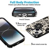 image:imageCasely iPhone 15 Plus Case  Into the Wild  White Snow Leopard  Bold Protective Design  MagSafe Compatible DesignDark Fantasy  Contrast Floral