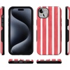 image:imageCasely iPhone 15 Plus Case  Into the Wild  White Snow Leopard  Bold Protective Design  MagSafe Compatible DesignEast Coast Summer  Red Stripes