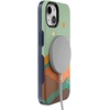 image:imageCasely iPhone 15 Plus Case  Into the Wild  White Snow Leopard  Bold Protective Design  MagSafe Compatible DesignEndless Peaks  Colorblock Mountain
