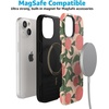 image:imageCasely iPhone 15 Plus Case  Into the Wild  White Snow Leopard  Bold Protective Design  MagSafe Compatible DesignFeeling Peachy  Blush Vines