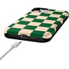 image:imageCasely iPhone 15 Plus Case  Into the Wild  White Snow Leopard  Bold Protective Design  MagSafe Compatible DesignFit Check  Green Checkerboard