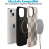 image:imageCasely iPhone 15 Plus Case  Into the Wild  White Snow Leopard  Bold Protective Design  MagSafe Compatible DesignFit Check  Neutral Checkerboard