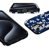 image:imageCasely iPhone 15 Plus Case  Into the Wild  White Snow Leopard  Bold Protective Design  MagSafe Compatible DesignFloral Forest  Navy Cherry Blossom