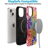 image:imageCasely iPhone 15 Plus Case  Into the Wild  White Snow Leopard  Bold Protective Design  MagSafe Compatible DesignFlower Patch  MultiColor Floral