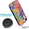 image:imageCasely iPhone 15 Plus Case  Into the Wild  White Snow Leopard  Bold Protective Design  MagSafe Compatible DesignFlower Patch  MultiColor Floral