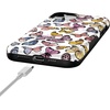 image:imageCasely iPhone 15 Plus Case  Into the Wild  White Snow Leopard  Bold Protective Design  MagSafe Compatible DesignFree Spirit  Rainbow Butterfly
