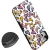 image:imageCasely iPhone 15 Plus Case  Into the Wild  White Snow Leopard  Bold Protective Design  MagSafe Compatible DesignFree Spirit  Rainbow Butterfly