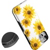 image:imageCasely iPhone 15 Plus Case  Into the Wild  White Snow Leopard  Bold Protective Design  MagSafe Compatible DesignGolden Garden  Yellow Sunflower