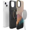 image:imageCasely iPhone 15 Plus Case  Into the Wild  White Snow Leopard  Bold Protective Design  MagSafe Compatible DesignGolden Hour  Mountain Sunset