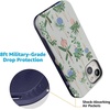 image:imageCasely iPhone 15 Plus Case  Into the Wild  White Snow Leopard  Bold Protective Design  MagSafe Compatible DesignHanging Around  Potted Plants Floral