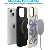 image:imageCasely iPhone 15 Plus Case  Into the Wild  White Snow Leopard  Bold Protective Design  MagSafe Compatible DesignHeartstrings  Blue Bow