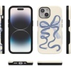 image:imageCasely iPhone 15 Plus Case  Into the Wild  White Snow Leopard  Bold Protective Design  MagSafe Compatible DesignHeartstrings  Blue Bow