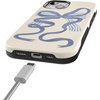 image:imageCasely iPhone 15 Plus Case  Into the Wild  White Snow Leopard  Bold Protective Design  MagSafe Compatible DesignHeartstrings  Blue Bow