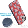 image:imageCasely iPhone 15 Plus Case  Into the Wild  White Snow Leopard  Bold Protective Design  MagSafe Compatible DesignId Pick You  Red Strawberry Case