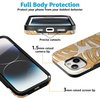 image:imageCasely iPhone 15 Plus Case  Into the Wild  White Snow Leopard  Bold Protective Design  MagSafe Compatible DesignIsland Time  Tropical Leaves