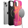 image:imageCasely iPhone 15 Plus Case  Into the Wild  White Snow Leopard  Bold Protective Design  MagSafe Compatible DesignIslander  Love Island