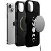 image:imageCasely iPhone 15 Plus Case  Into the Wild  White Snow Leopard  Bold Protective Design  MagSafe Compatible DesignIts Just a Phase  Marble Moon Marble