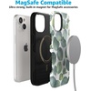 image:imageCasely iPhone 15 Plus Case  Into the Wild  White Snow Leopard  Bold Protective Design  MagSafe Compatible DesignLeaf Me Alone  Green Floral Print