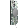 image:imageCasely iPhone 15 Plus Case  Into the Wild  White Snow Leopard  Bold Protective Design  MagSafe Compatible DesignLeaf Me Alone  Green Floral Print