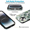 image:imageCasely iPhone 15 Plus Case  Into the Wild  White Snow Leopard  Bold Protective Design  MagSafe Compatible DesignLeaf Me Alone  Green Floral Print