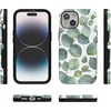 image:imageCasely iPhone 15 Plus Case  Into the Wild  White Snow Leopard  Bold Protective Design  MagSafe Compatible DesignLeaf Me Alone  Green Floral Print