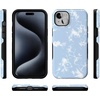image:imageCasely iPhone 15 Plus Case  Into the Wild  White Snow Leopard  Bold Protective Design  MagSafe Compatible DesignLight Blue Skies  Marble Clouds