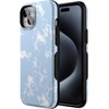 image:imageCasely iPhone 15 Plus Case  Into the Wild  White Snow Leopard  Bold Protective Design  MagSafe Compatible DesignLight Blue Skies  Marble Clouds