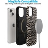 image:imageCasely iPhone 15 Plus Case  Into the Wild  White Snow Leopard  Bold Protective Design  MagSafe Compatible DesignLost in Spots  Cheetah Print