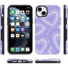 image:imageCasely iPhone 15 Plus Case  Into the Wild  White Snow Leopard  Bold Protective Design  MagSafe Compatible DesignLove Song  Lavender Heart