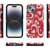 image:imageCasely iPhone 15 Plus Case  Into the Wild  White Snow Leopard  Bold Protective Design  MagSafe Compatible DesignLove Song Remix  Ombre Hearts